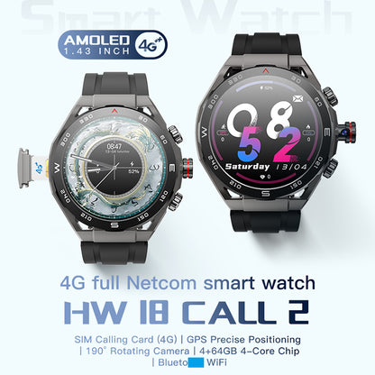 SMART-WATCH (la montre autonome & connectée) 4G/5G HW18 CALL 2
